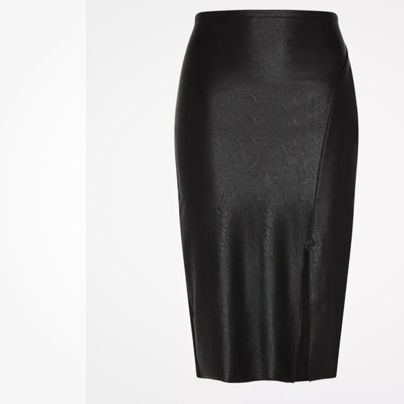 Commando Faux leather side slit skirt sz XL - Picture 5 of 11